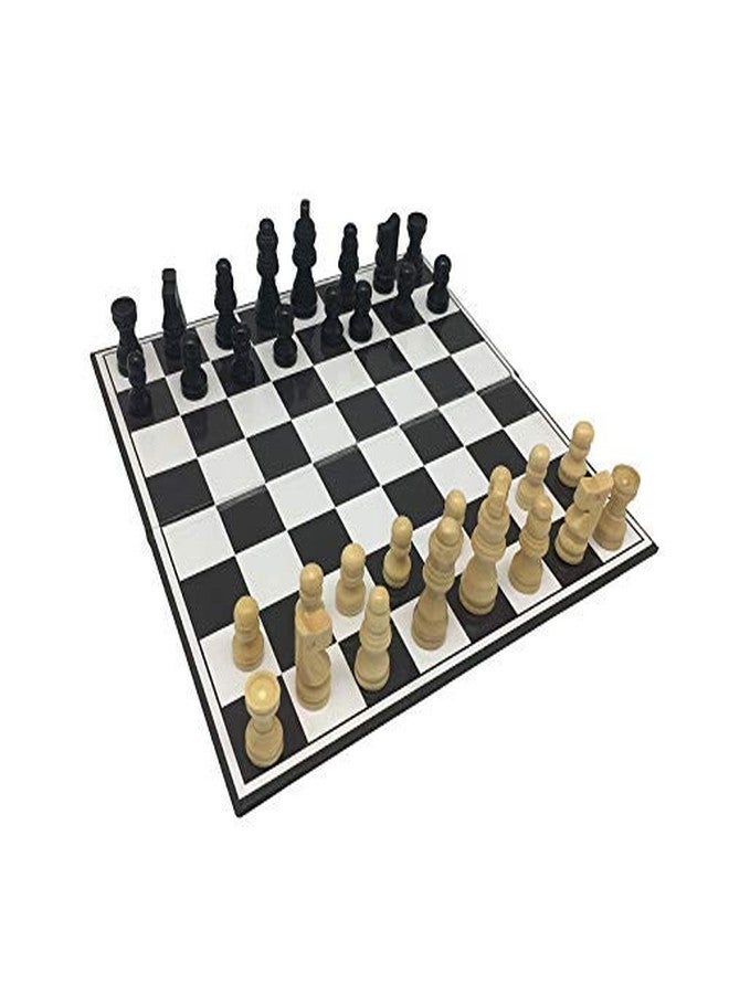 WENGTY Black and White Tournament Chess Set Professional Chess Vinyl Game with Solid Plastic Pieces Set (Fide Standards) - for Professional Chess Players - Black and White - Image 1